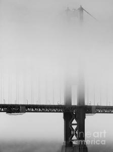 Wingsdomain Thanks Art And Photo Collector From West Chicago IL Who Purchased A Fine Art Gliclee Print Of Fog At The Golden Gate Bridge . Black And White
