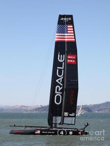 Americas Cup In San Francisco - Oracle Team USA 4 . By Wingsdomain.com Art And Photography