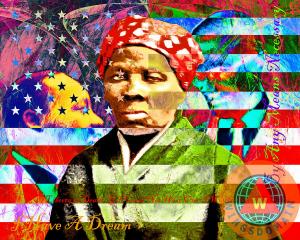 Harriet Tubman Martin Luther King Jr Malcolm X American Flag By Wingsdomain Art And Photography