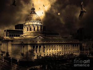The Night The Vultures Returned To San Francisco City Hall . By Wingsdomain.com Art And Photography
