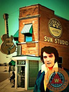 Elvis Presley The King At Sun Studio Memphis Tennessee By Wingsdomain Art And Photography