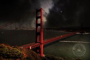 Last Light Beyond The Golden Gate . By Wingsdomain.com Art And Photography