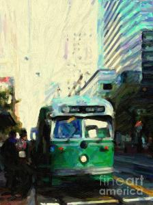 Wingsdomain Thanks Art And Photo Collector From Joliet, IL Who Purchased A Fine Art Gliclee Print Of San Francisco Trolley F Line On Market Street